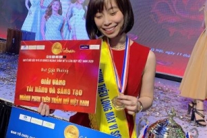 Vĩnh Phúc: Hoàng Diệu Linh – Cô gái xinh đẹp 9x đầy tài năng với đam mê phun thêu thẩm mỹ