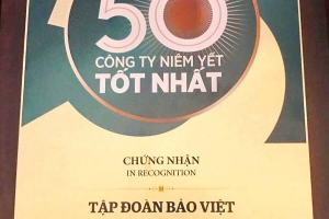 Bảo Việt: 8 năm liên tiếp dẫn đầu ngành bảo hiểm trong Top 50 công ty niêm yết tốt nhất