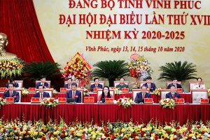 Toàn văn phát biểu bế mạc Đại hội đại biểu Đảng bộ tỉnh Vĩnh Phúc