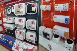 Bình nóng lạnh 30-50 lít đang được nhiều cửa hàng giảm giá tới 40%