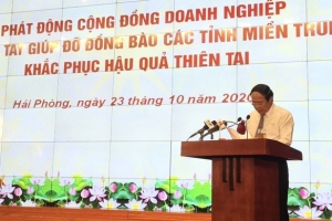 Hải Phòng tổ chức gặp mặt các doanh nghiệp và phát động ủng hộ miền Trung đang chịu thiệt hại do mưa lũ