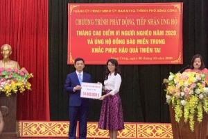 Thành phố Sông Công phát động tháng cao điểm vì người nghèo và ủng hộ đồng bào miền Trung