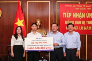 Quảng Nam: Công ty CP Ô tô Trường Hải xây lại ngôi làng cho đồng bào xã Trà Leng