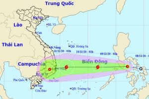 Áp thấp nhiệt đới sắp vào Biển Đông có khả năng mạnh lên thành bão
