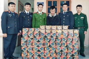 Bắt giữ một đối tượng thu hơn 1,6 tạ pháo lậu