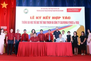 TPHCM: Trường Đại học Thể dục thể thao TP.HCM vừa ký biên bản hợp tác lâu dài với FLG Việt Nam