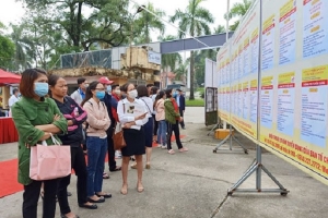 Hơn 1.200 chỉ tiêu chờ người lao động tại phiên giao dịch việc làm quận Tây Hồ