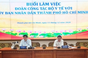 Bộ Y tế làm việc với UBND TP. HCM về công tác y tế và phòng chống dịch Covid-19