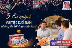 5 Bí quyết vui tiệc cuối năm không lo rối loạn tiêu hóa