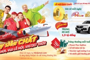 Bay “chất” cùng Vietjet – Vui lễ hội, trúng xe hơi, chào năm mới