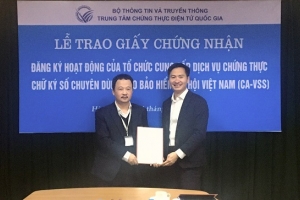 Bảo hiểm Xã hội Việt Nam chính thức cung cấp dịch vụ chứng thực chữ ký số chuyên dùng