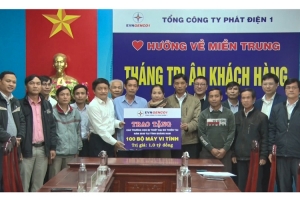 EVNGENCO 1 hướng về miền Trung thương yêu
