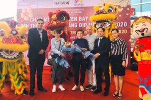 Đà Nẵng: Đón chuyến bay xông đất đầu tiên của năm mới 2020.