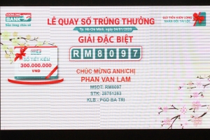 Gửi tiết kiệm Kienlongbank, khách hàng trúng giải thưởng lên đến 2,7 tỷ đồng