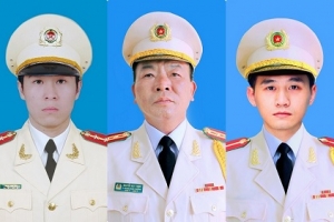 Tổ chức trọng thể lễ tang 3 liệt sỹ Công an nhân dân
