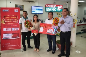 Kienlongbank đã trao 2,7 tỷ đồng cho khách hàng trúng thưởng