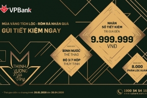 VPBank tặng hàng nghìn quà tặng cho khách hàng gửi tiết kiệm dịp đầu năm