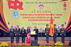 Thủ tướng Chính phủ dự Lễ kỷ niệm 90 năm thành lập Đảng và 70 năm thành lập tỉnh Vĩnh Phúc