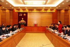 Đoàn công tác của Bộ Y tế làm việc với tỉnh Vĩnh Phúc về công tác phòng chống dịch nCoV