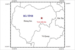 Huyện Hương Sơn (Hà Tĩnh): Động đất 2.7 độ richter, dư chấn rung lắc nhẹ