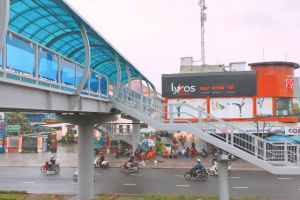 Đà Nẵng: Cầu đi bộ gần 5 tỉ vượt đường Điện Biên Phủ, cuối tháng 2 đưa vào sử dụng