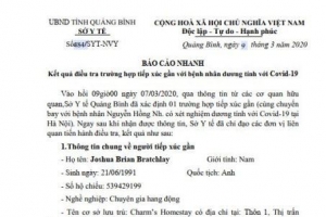 Quảng Bình: Cách ly y tế 10 người tiếp xúc gần chuyên gia hang động người Anh