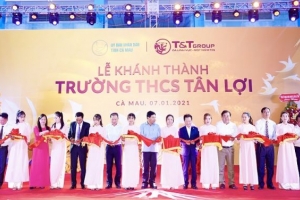 Tập đoàn T&T Group tài trợ xây dựng trường học tại tỉnh Cà Mau