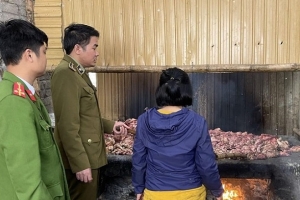 Thanh Hóa: Triệt phá cơ sở chế biến mỡ bẩn bán cho cửa hàng cơm rang