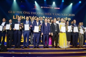 Tổ chức lễ trao giải thưởng Thương hiệu Vàng TPHCM năm 2020