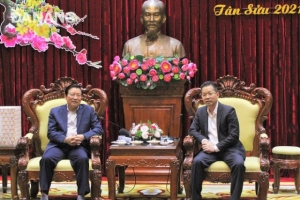 Trưởng ban Nội chính Trung ương Phan Đình Trạc thăm, chúc Tết Tân Sửu 2021 tại TP. Đà Nẵng