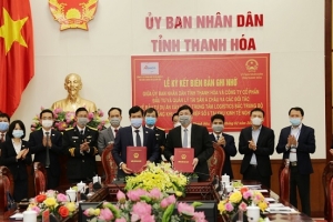 Thanh Hóa: Ký kết Biên bản ghi nhớ xây dựng Dự án trung tâm Logistics Bắc Trung Bộ và hạ tầng khu công nghiệp tại Nghi Sơn