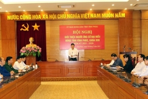Vĩnh Phúc giới thiệu người ứng cử đại biểu HĐND tỉnh khóa XVII