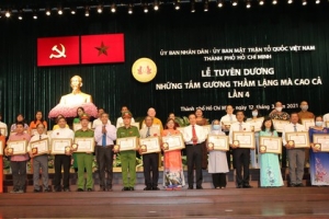 TP.HCM: Tuyên dương 129 tấm gương thầm lặng mà cao cả