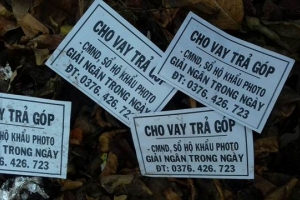Huế: Rải tờ rơi cho vay, 2 đối tượng bị khởi tố