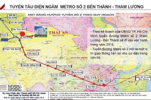 TP.HCM: Dự kiến khởi công Metro số 2 vào giữa năm 2022
