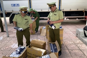 Cục QLTT Hà Tĩnh: Thu giữ, xử lý hàng ngàn bao thuốc lá lậu