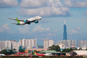 Bamboo Airways bay đúng giờ nhất trong tốp 3 hãng hàng không lớn vào quý I