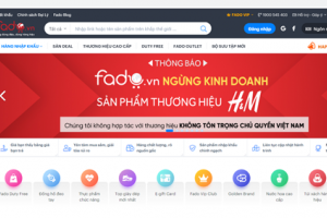 Sàn thương mại điện tử Fado.vn ngừng kinh doanh H&M vô thời hạn