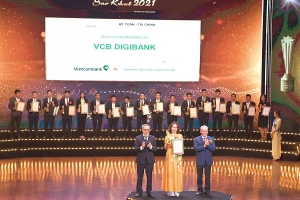 VCB Digibank của Vietcombank được vinh danh tại Lễ trao giải thưởng Sao Khuê 2021