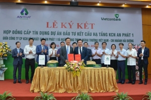 Vietcombank Hải Dương ký kết hợp đồng cấp tín dụng 1.200 tỷ đồng với Công ty CP KCN kỹ thuật cao An Phát 1