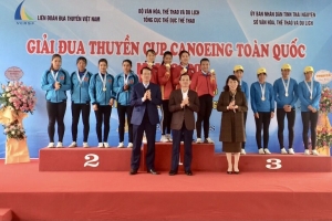 Thái Nguyên: Đoạt Nhất toàn đoàn môn đua thuyền Canoeing