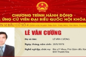 Thanh Hóa: Chương trình hành động của ứng cử viên ĐBQH khoá XV Lê Văn Cường