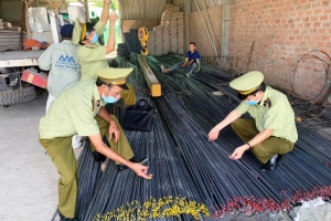 Lực lượng quản lý thị trường tỉnh Hà Tĩnh: Tăng cường kiểm soát mặt hàng thép xây dựng