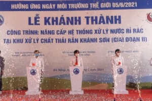 Đà Nẵng: Khánh thành Hệ thống xử lý nước rỉ rác Khánh Sơn giai đoạn 2