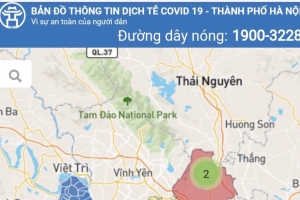 Ra mắt “Bản đồ thông tin dịch tễ COVID-19 Hà Nội”