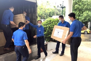 Phú Thọ: Tiếp nhận vật phẩm hỗ trợ tỉnh Bắc Giang, Bắc Ninh chống dịch bệnh COVID-19