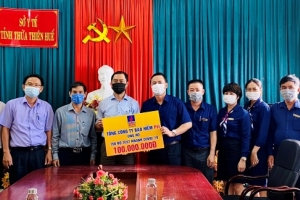 Thừa Thiên Huế: Tổng Công ty bảo hiểm PVI ủng hộ phòng chống dịch Covid-19