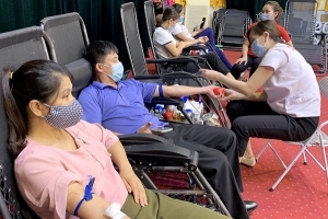 Phú Thọ: Ngày hội hiến máu tình nguyện "Giọt hồng đất Bưởi"