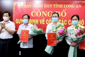 Long An: Trao quyết định, bổ nhiệm Giám đốc Sở Công Thương và Chánh văn phòng UBND tỉnh