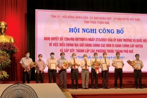 Từ ngày 1/7/2021 thành phố Huế sẽ thực hiện địa giới hành chính mới